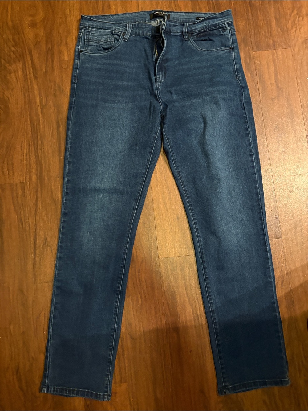 Kenneth Cole Men's Slim Straight Jeans in Indigo